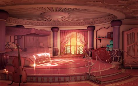 Princess' Room in a Palace - Fantasy Bedroom by JakeBowkett