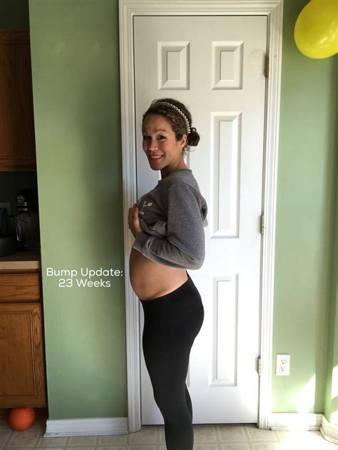 23 Weeks Pregnant Bump