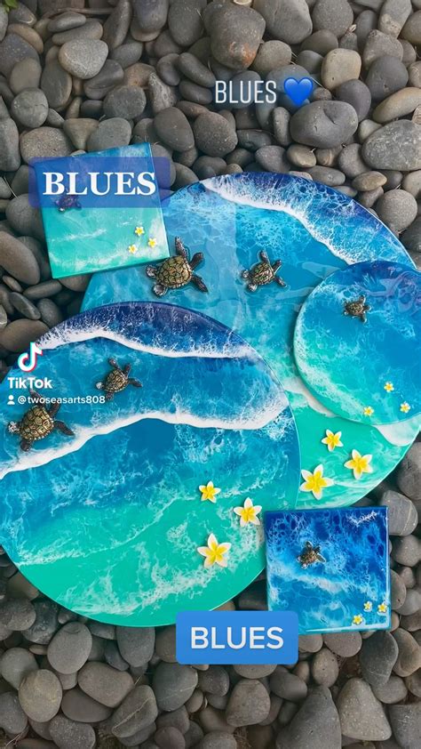 Blue Ocean Art for a big art festival 💙💙💙 : r/resin