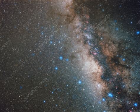 Sagittarius and Milky Way, optical image - Stock Image - C036/0293 ...