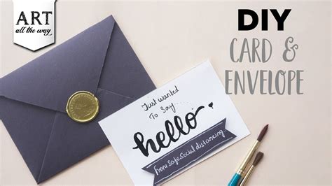 DIY Card and Envelope | Envelope Making | Card Design | Card Making ...