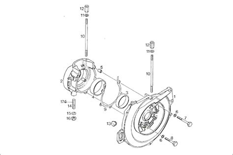 Rotax 277 crankcase fan cooled engine parts