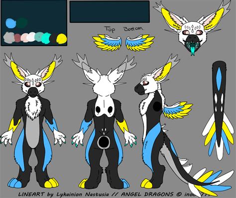 Angel Dragon Fursona Adoptable FREE! by Vexywoo on DeviantArt