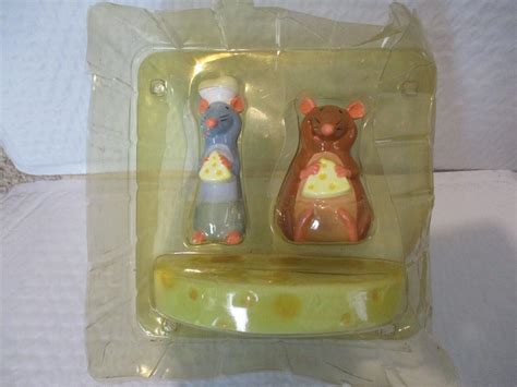 Disney's Pixar Ratatouille Salt Pepper Shaker Set Remy Emile Cheese ...