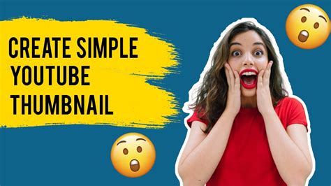 How to Create a Simple Youtube Thumbnail Design. #youtubethumbnail ...