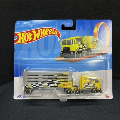 Hot Wheels Yellow Mr. Big Semi-Truck HW Track Stars Haulers Mattel 2022 ...