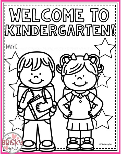 Welcome To Kindergarten Coloring Page