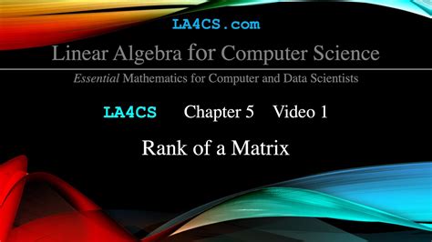 Rank of a Matrix - YouTube