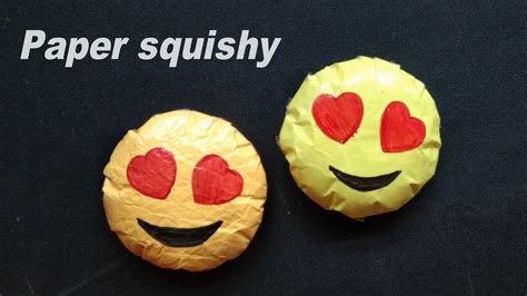 Cara Membuat Squishy Kertas Emoji - Diy Emoji Paper Squishy - YouTube