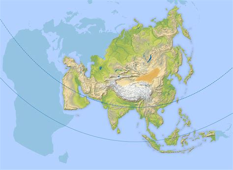 Asia Continent : Asia Continent Map And Globe Set Stock Illustration ...