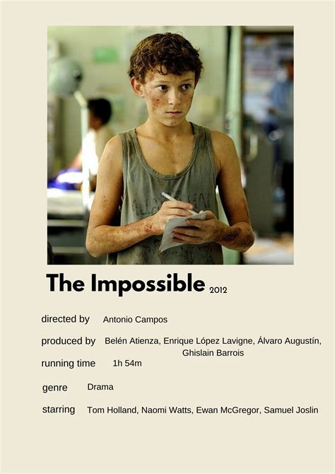 The Impossible Tom Holland Polaroid poster | Tom holland, Tom holland ...