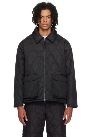 TAION: Black Zip Reversible Down Jacket | SSENSE