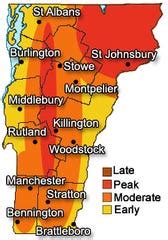 Vermont Fall Foliage Map