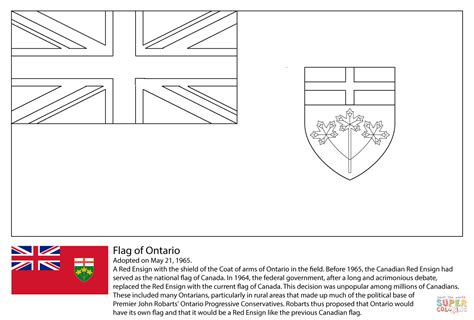 Flag of Ontario coloring page | Free Printable Coloring Pages