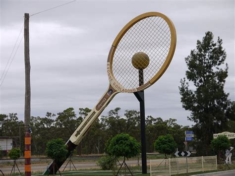 Big Tennis Racket | Barellan, NSW. Erected by the local comm… | Flickr