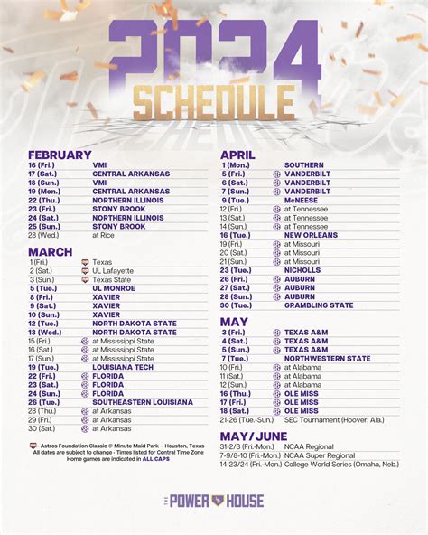 Lsu 2024 Schedule - Jami Rickie