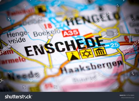 Enschede Netherlands On Map Stock Photo 1575318895 | Shutterstock