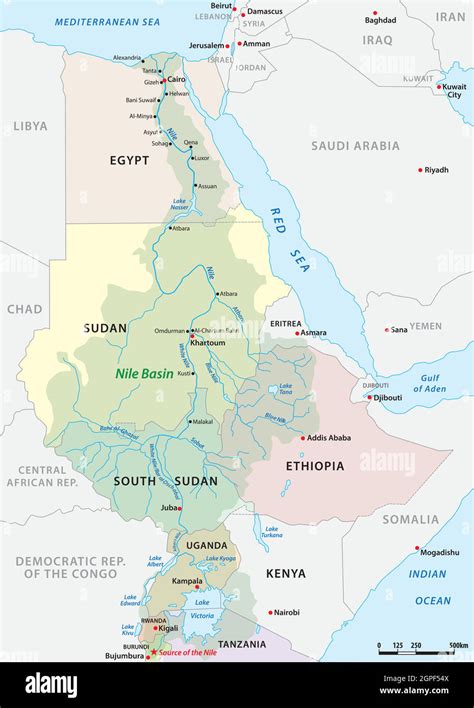 Middle East Map With Nile River