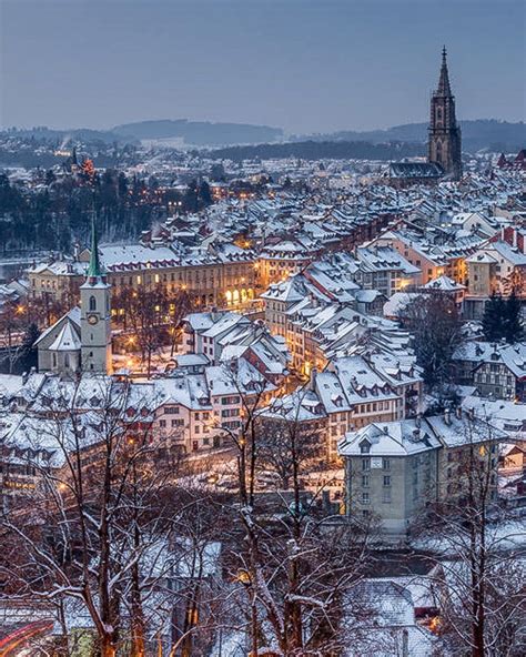 🇨🇭 Bern on a winter evening (Switzerland) by Jan Geerk on 500px ️🏙 ...