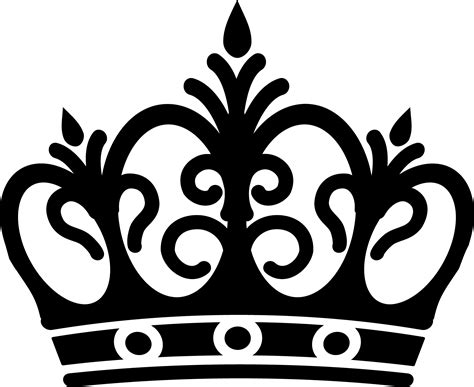 crown clipart black and white - Clip Art Library