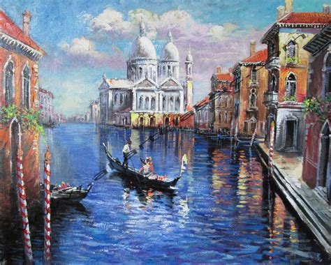 Venice, The Grand Canal, 2014 Original Oil Painting