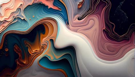 Smooth waves of vibrant colors flow abstractly generated by AI | AI ...