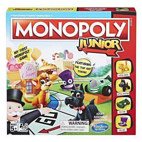 Buy Monopoly Junior Board Game | Family Games for Preschoolers| Ages 5 ...