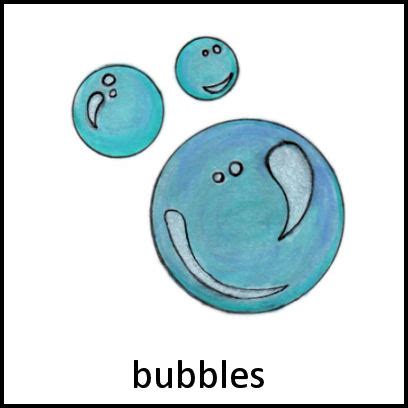 Bubbles PECS Card