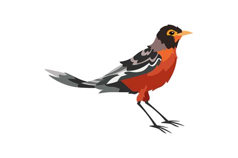 Michigan State Bird - American Robin SVG Cut file by Creative Fabrica ...