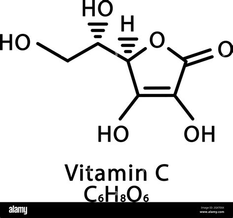 Vitamin C Ascorbic acid molecular structure. Vitamin C Ascorbic acid ...