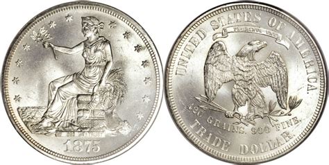 1875 Trade Dollar Silver Coin Value, Facts