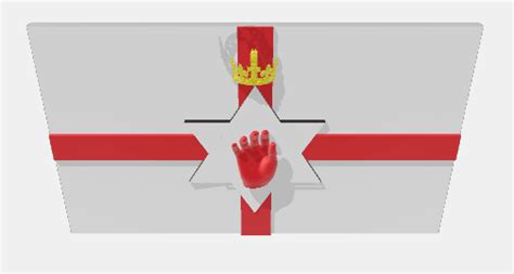 3MF file red hand of ulster flag ・3D printer design to download・Cults