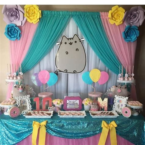 Pin on ideas para cumpleaños | Pusheen birthday, Cat birthday party ...