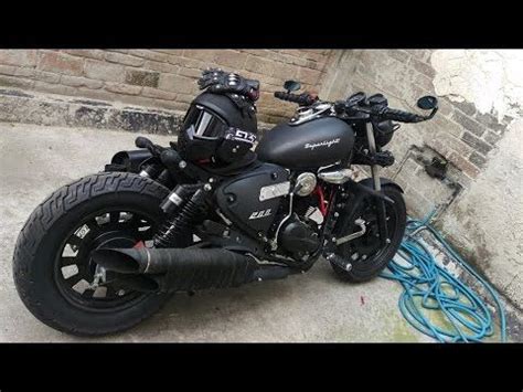 Keeway Superlight 200 Evolucion Custom Bobber - YouTube Moped Bike ...