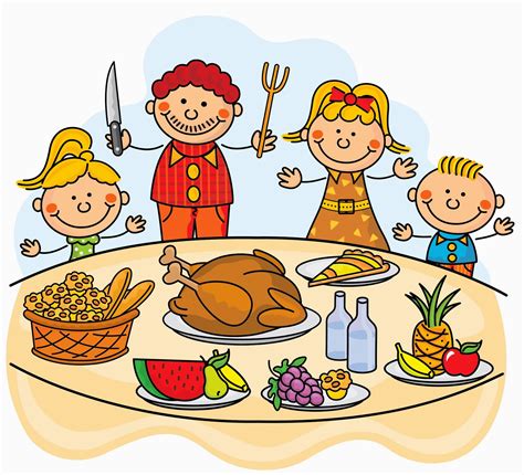 Cartoon Turkey Dinner - Cliparts.co