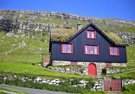 Denmark Art Architecture Faroese Home by Hednaskald - Kirkjubøur, Faroe ...