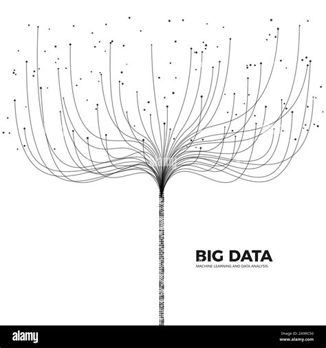 Big Data Concept. Digital Technology Visualization. Nodes and ...