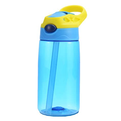 Kids Children Straw Water Bottle Plastic Drinking Cup Leak Proof ...