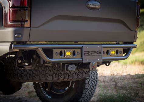 Gen 2 Raptor Rear Motion Bumper With Integrated Trailer Hitch - RPG Offroad