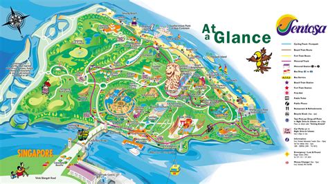 Sentosa Island Singapore Map