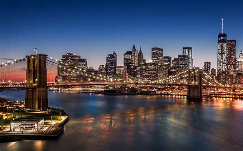 HD wallpaper: Tower Bridge, New York, night, England, London, famous ...