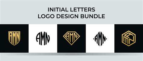 Initial letters AMN logo designs Bundle 4916744 Vector Art at Vecteezy