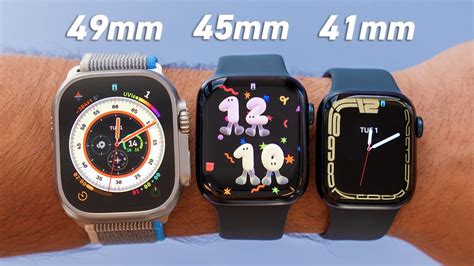 Size Comparison on Wrist - Apple Watch Series 8 vs Ultra - YouTube