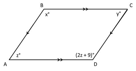 How to find an angle in a parallelogram - ACT Math