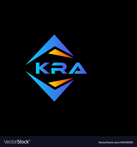 Kra abstract technology logo design on black Vector Image