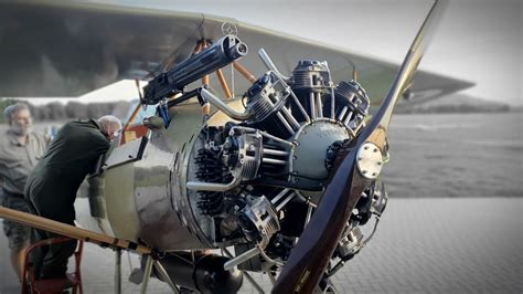 Morane Saulnier with Vickers Mk 1 - radial engine Verner Scarlett 9S ...