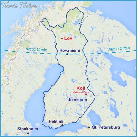 Rovaniemi Finland Map - TravelsFinders.Com