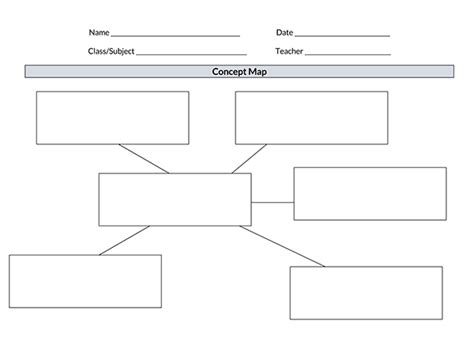 16 Free Concept Map Templates (Word, PPT)