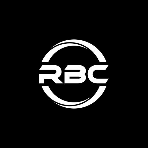 RBC letter logo design in illustration. Vector logo, calligraphy ...