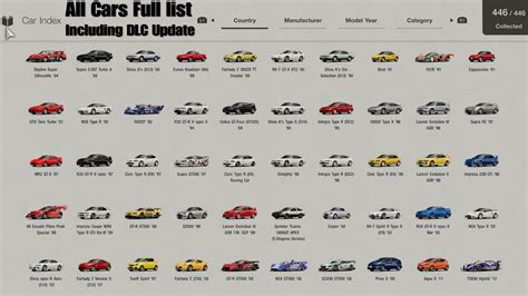 Gran Turismo 7 | All Cars Complete List 446/446 [Include DLC Update ...